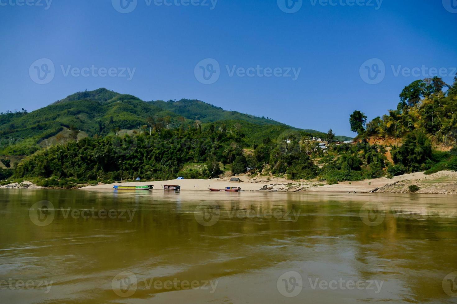 Rural landscape in East Asia photo