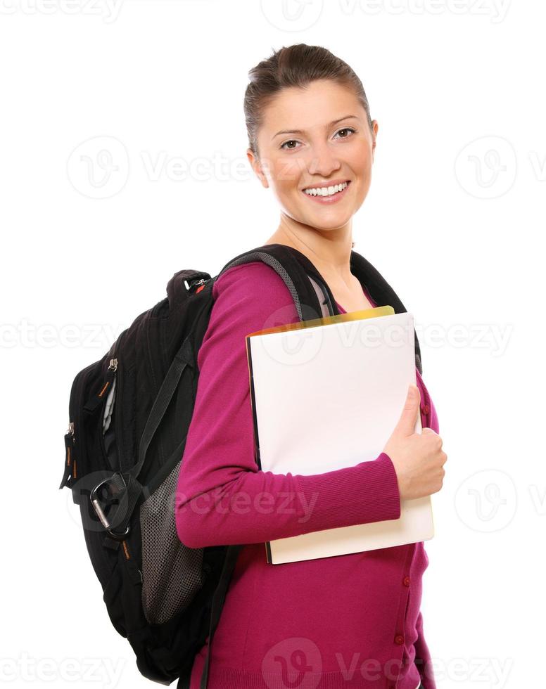 Happy college girl photo