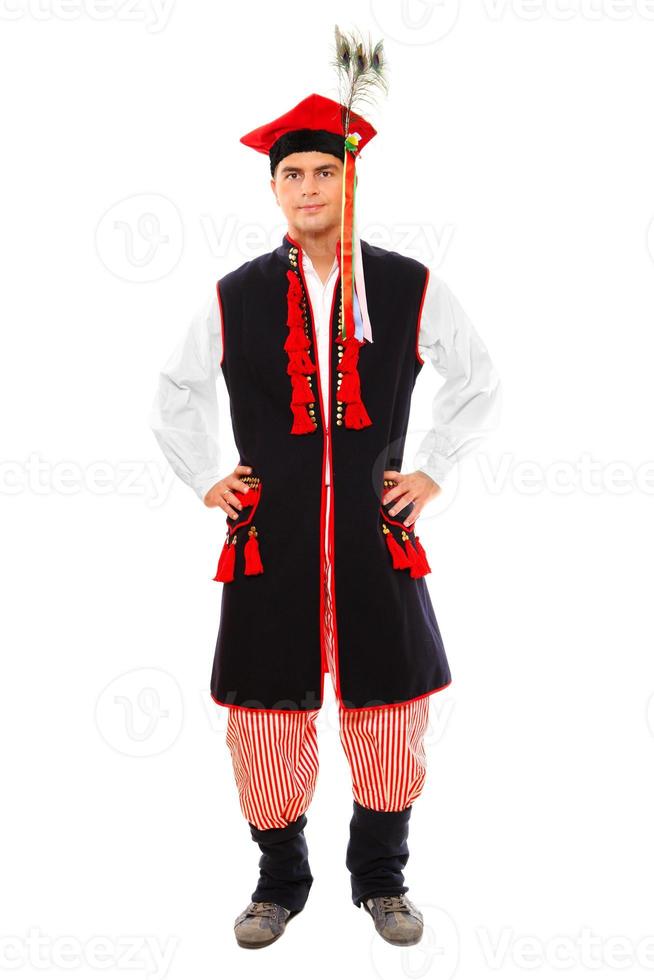 hombre polaco en un traje tradicional foto