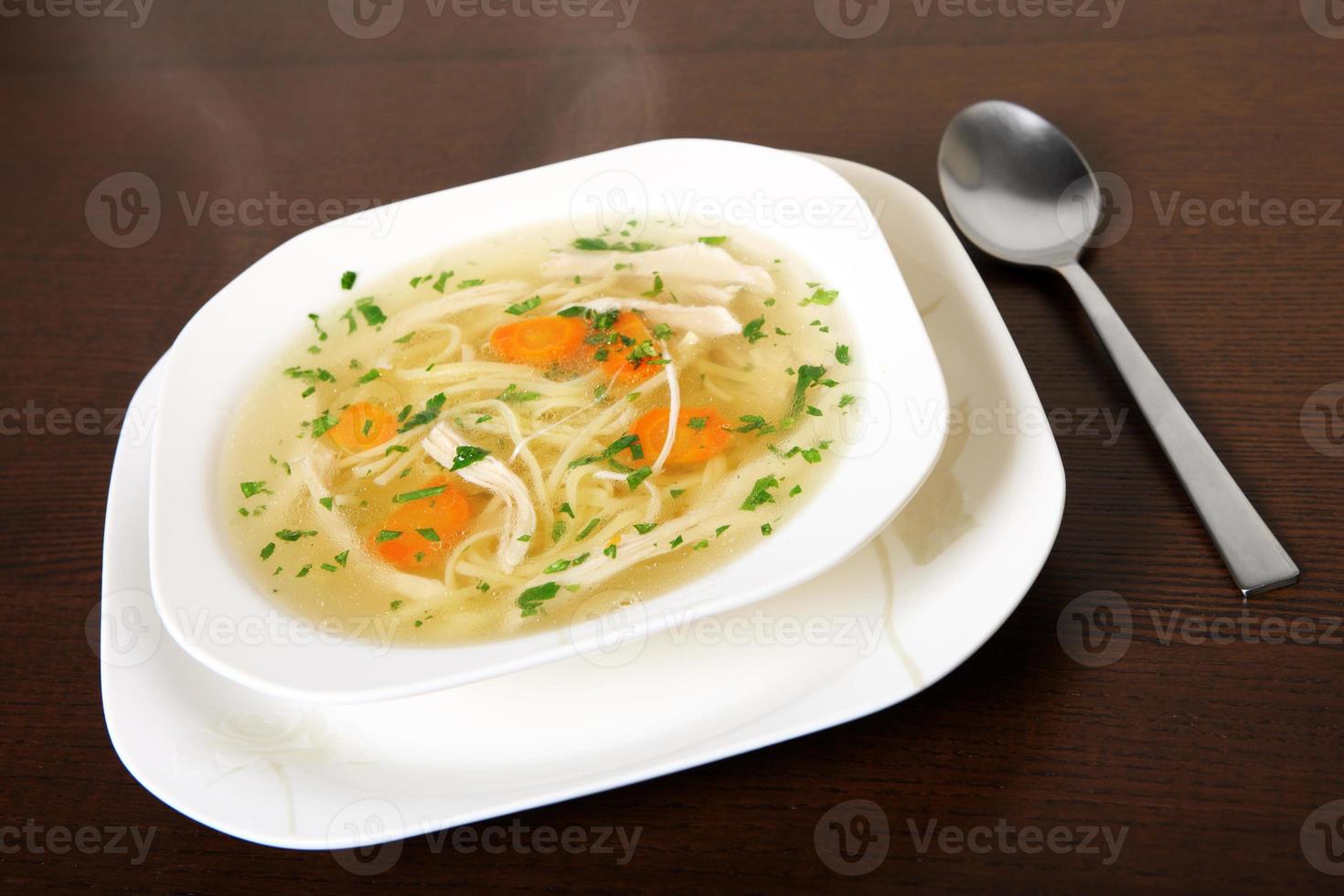 Polish chicken soup photo