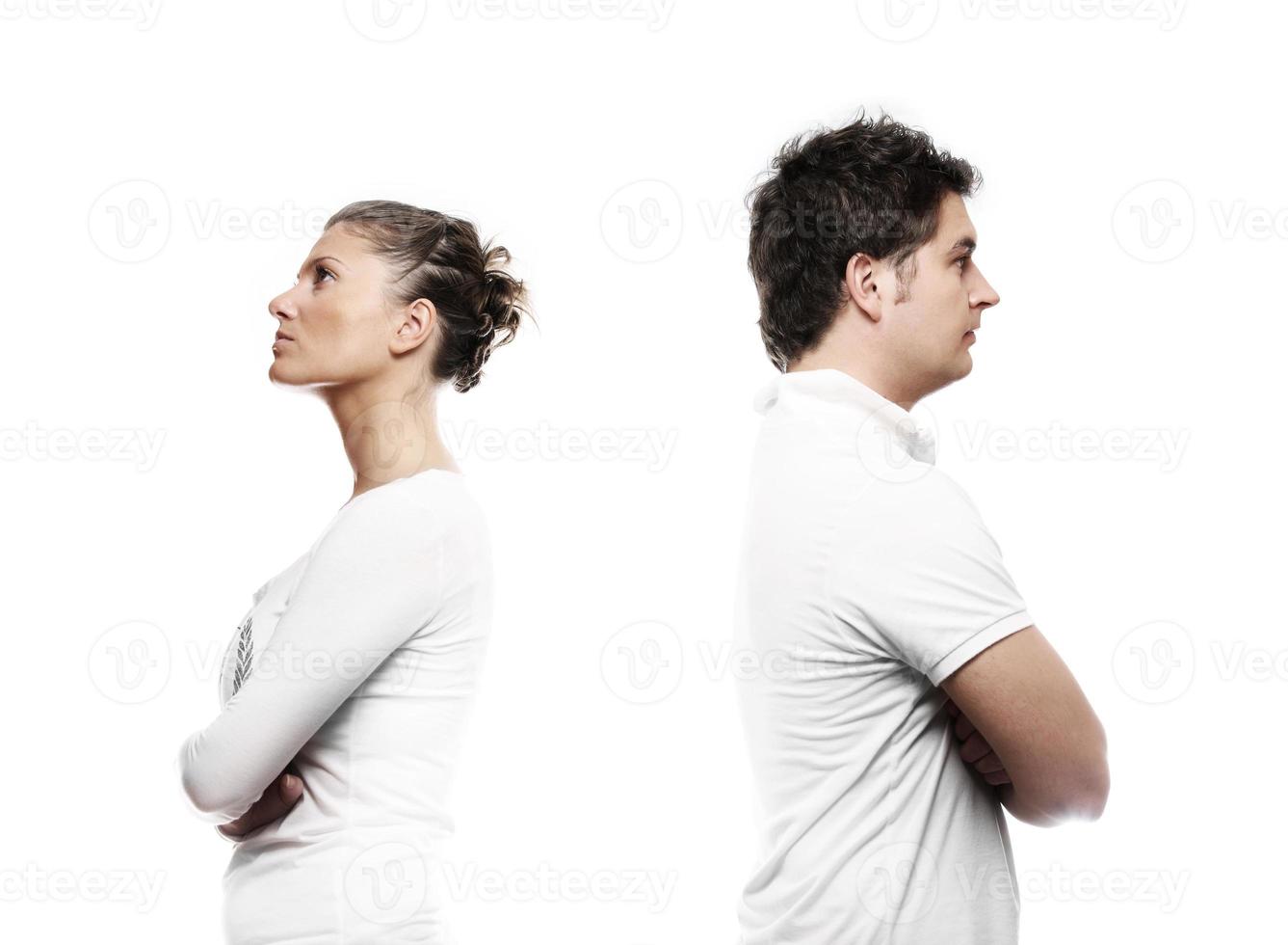Young couple with a problem photo
