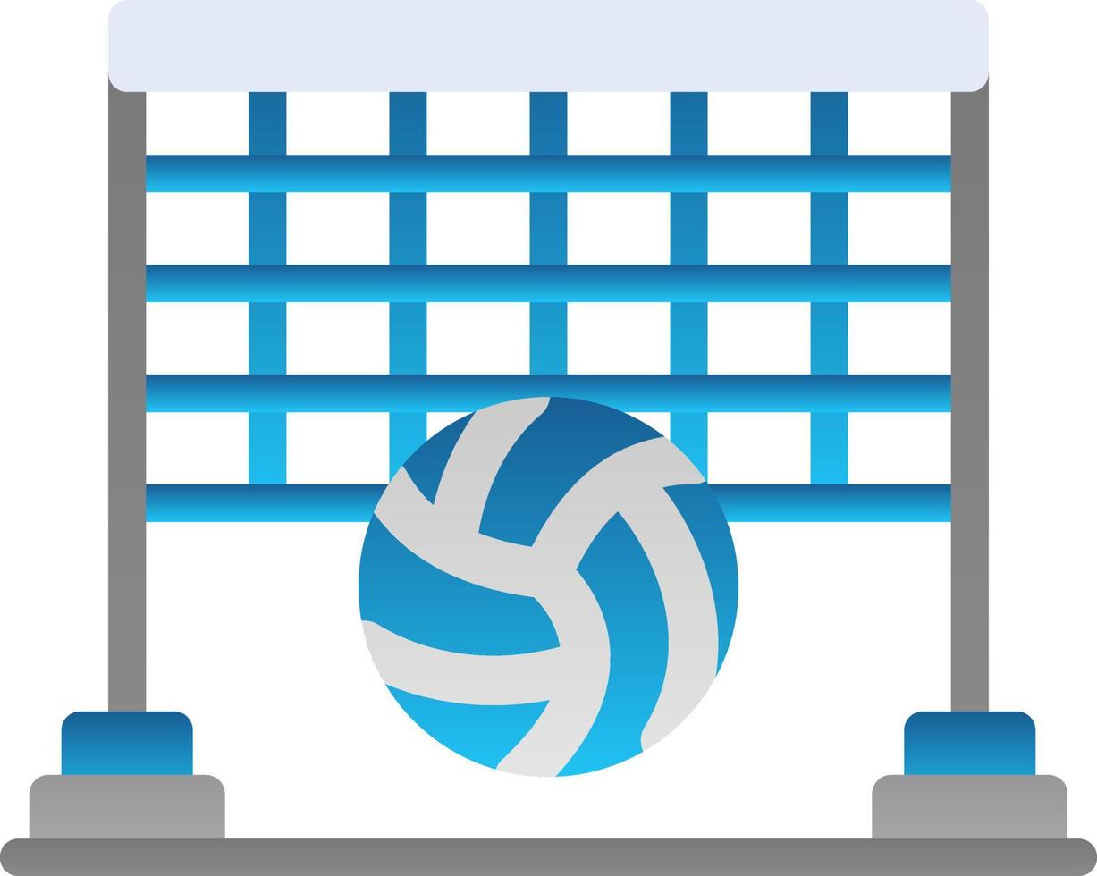 Beach Volleyball Vector Icon Design