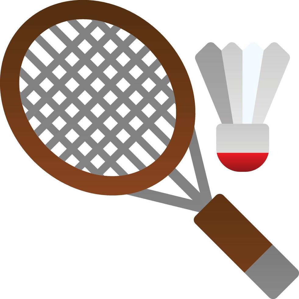 diseño de icono de vector de bádminton