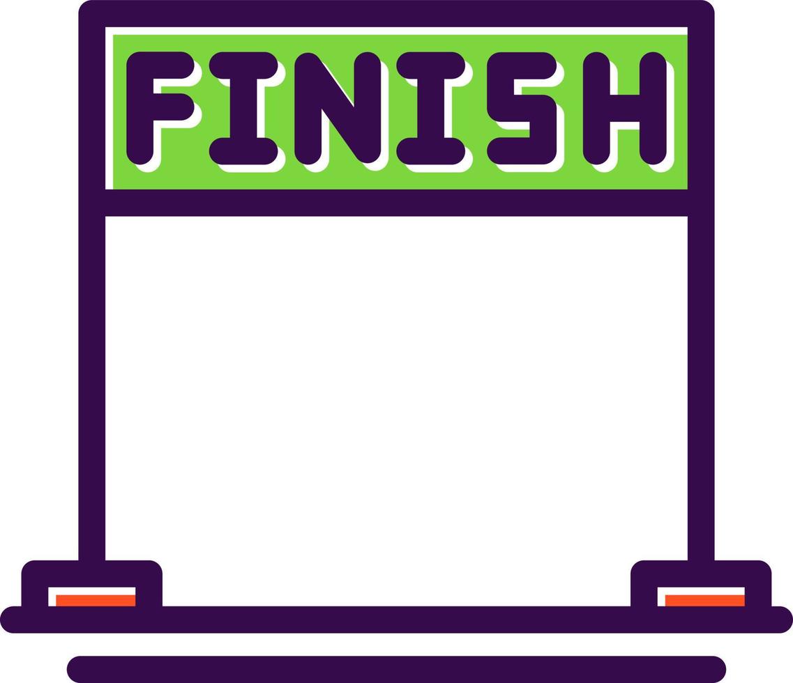 Finish Vector Icon Design