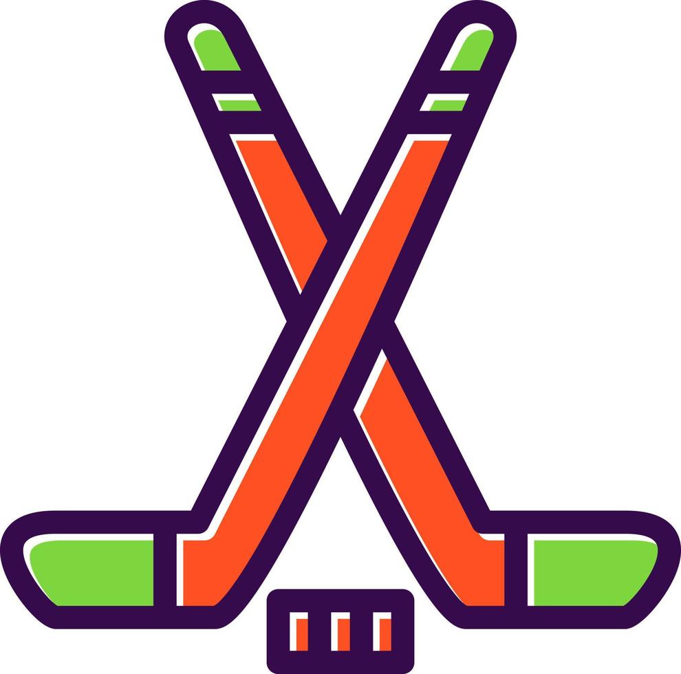 Ice Hockey Vector Icon Design