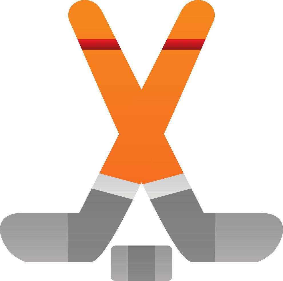 Ice Hockey Vector Icon Design