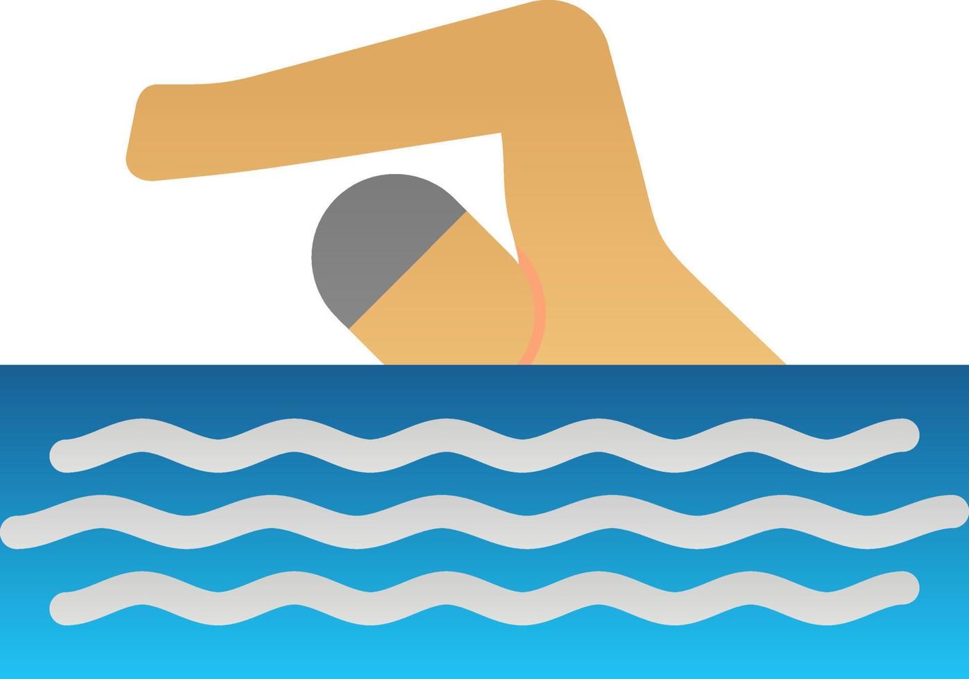 diseño de icono de vector de natación