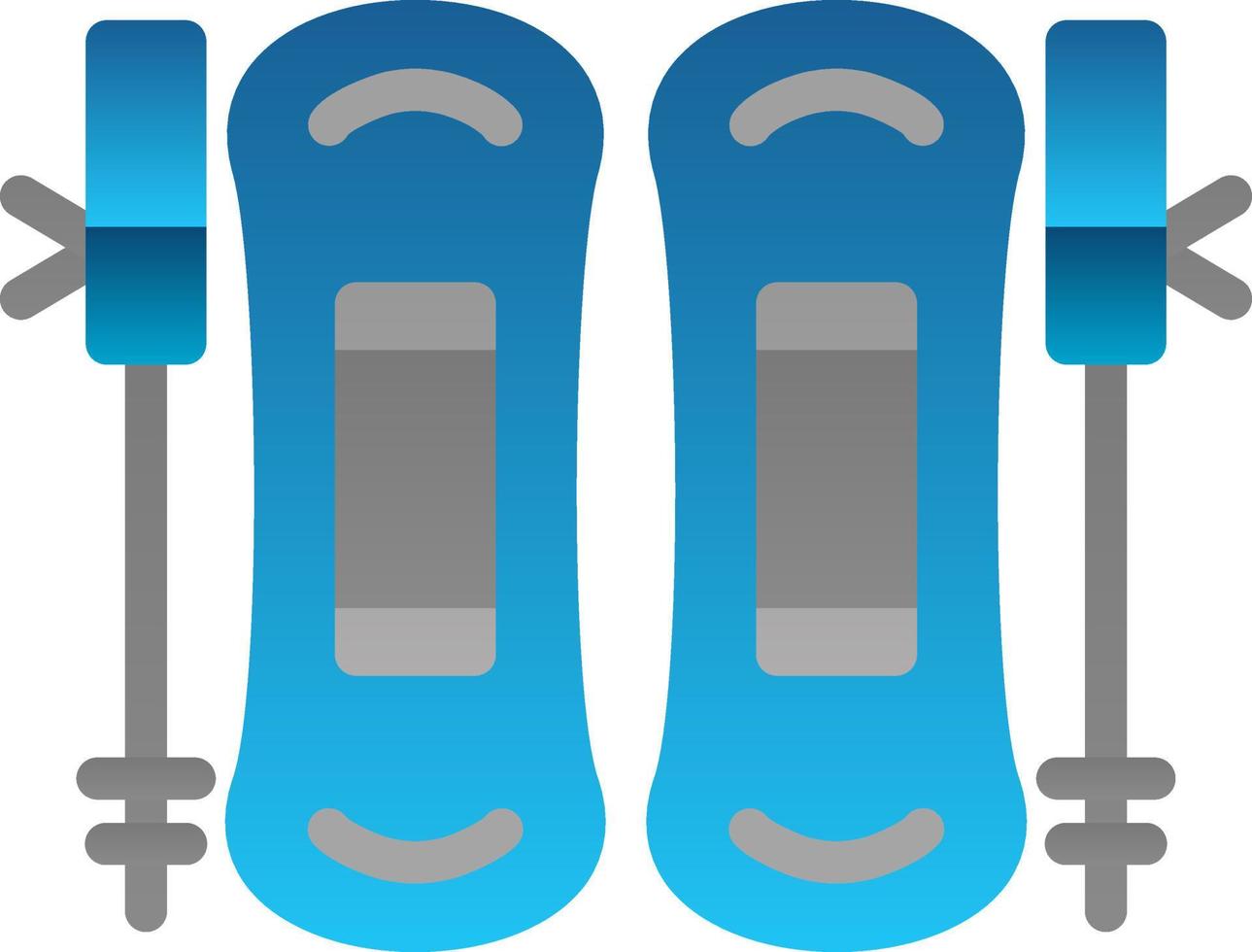 Skiing Vector Icon Design