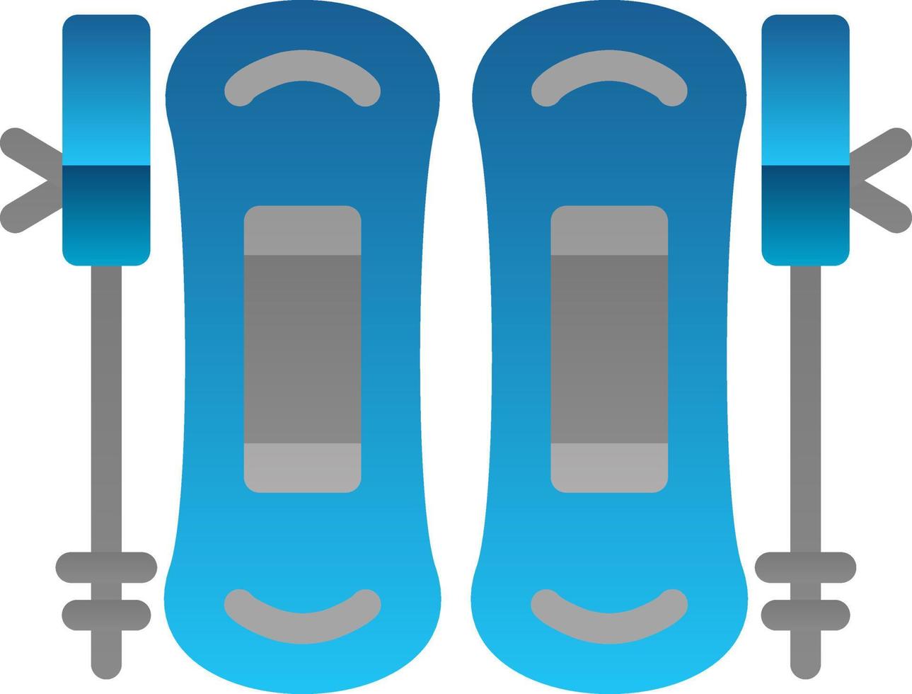 Skiing Vector Icon Design