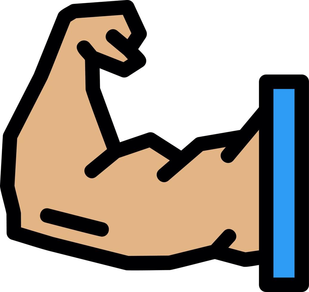 Arm Muscle Vector Icon Design