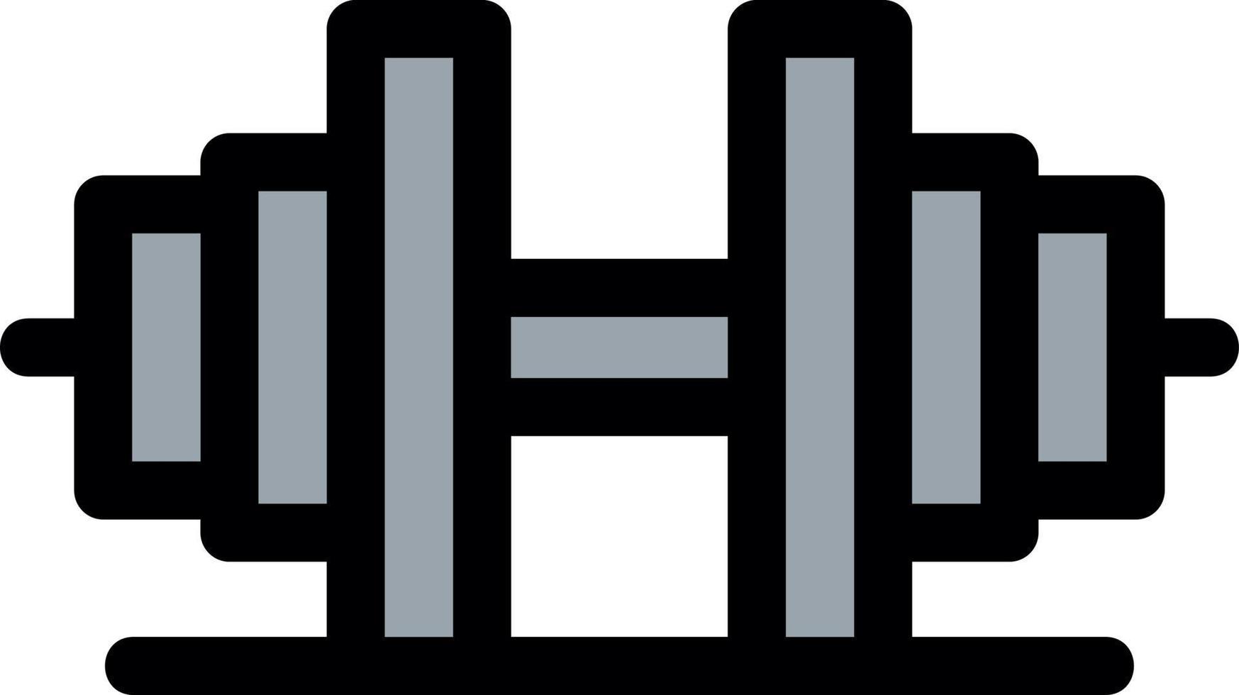 Barbells Vector Icon Design