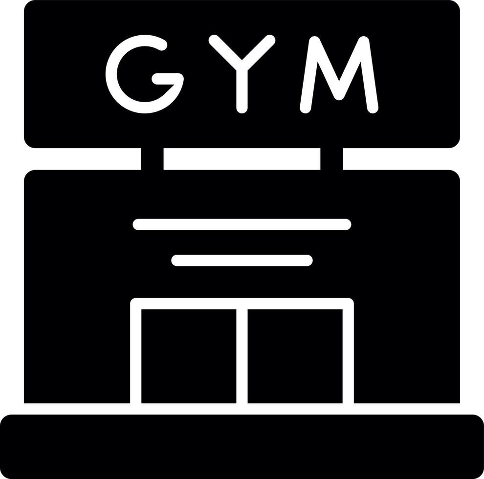 diseño de icono de vector de gimnasio