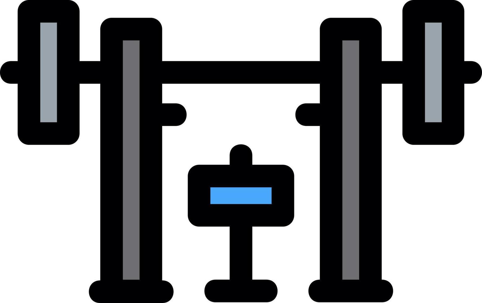 Weight Bar Vector Icon Design