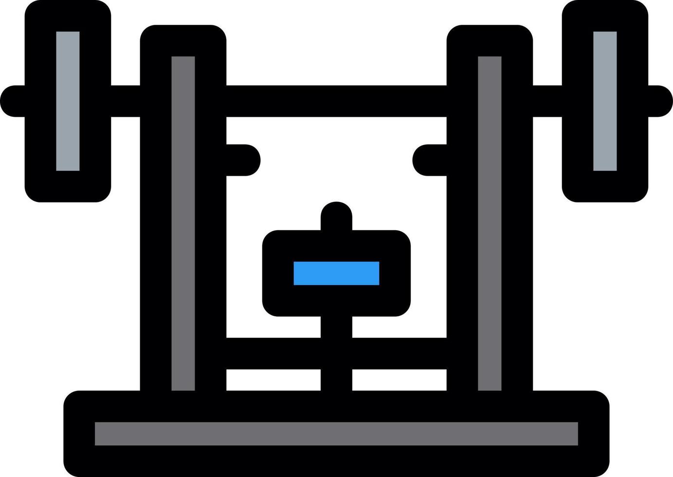 Bench Press Vector Icon Design