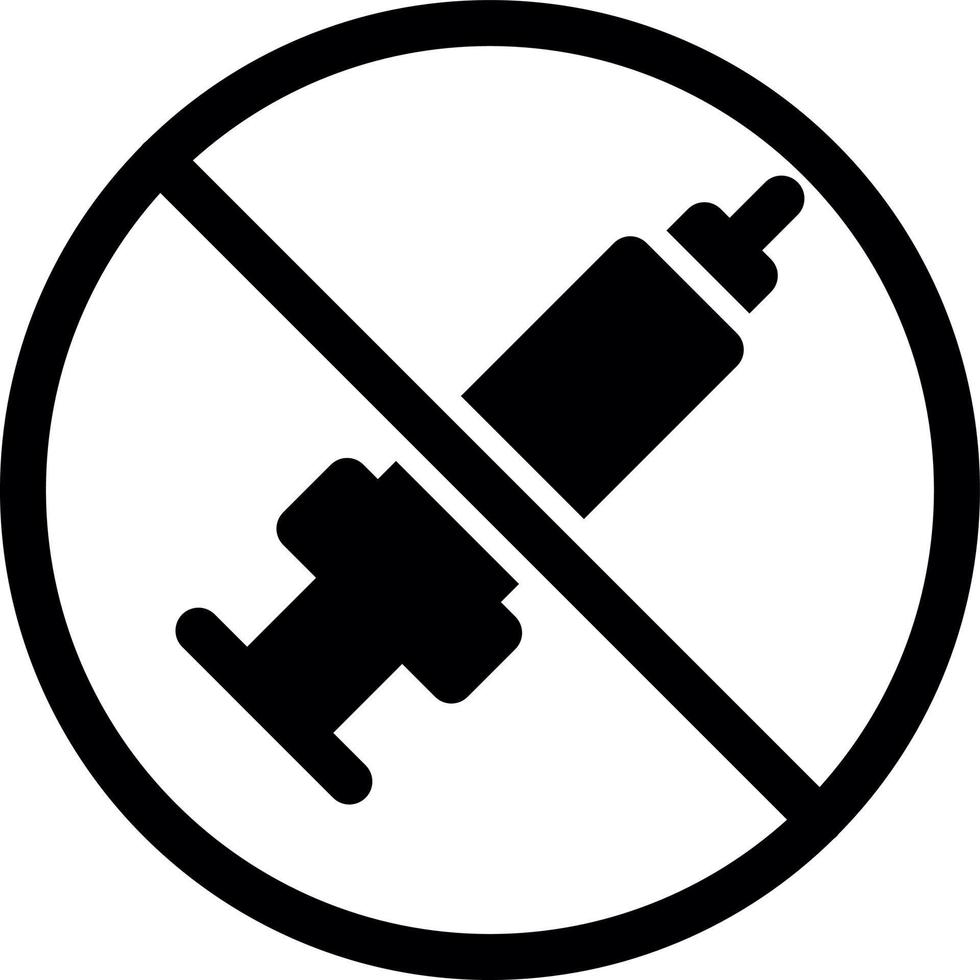 No Steroids Vector Icon Design