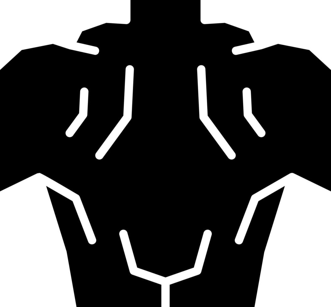 diseño de icono de vector de músculo de espalda
