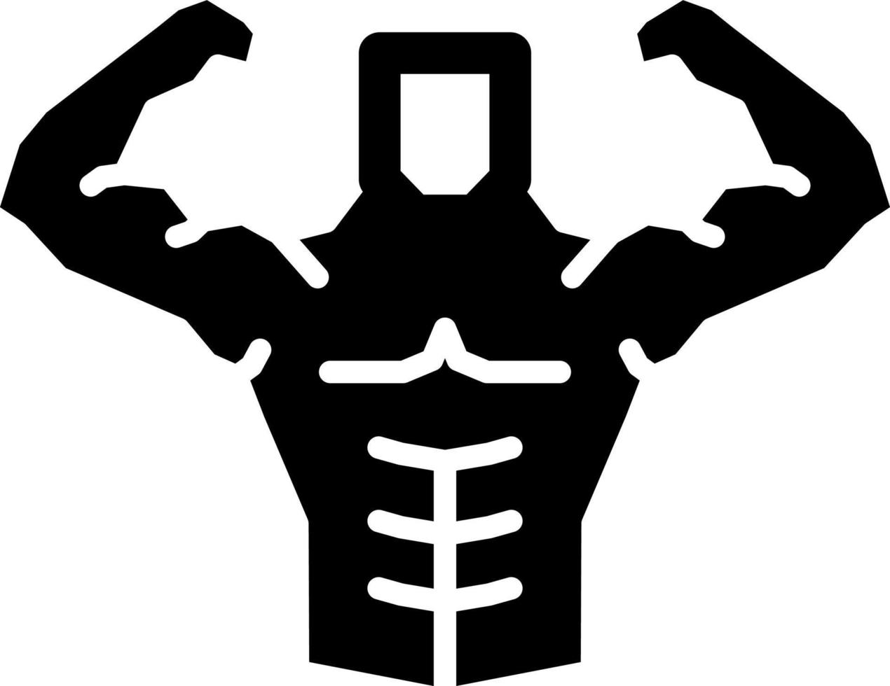 Body Builder Vector Icon Design
