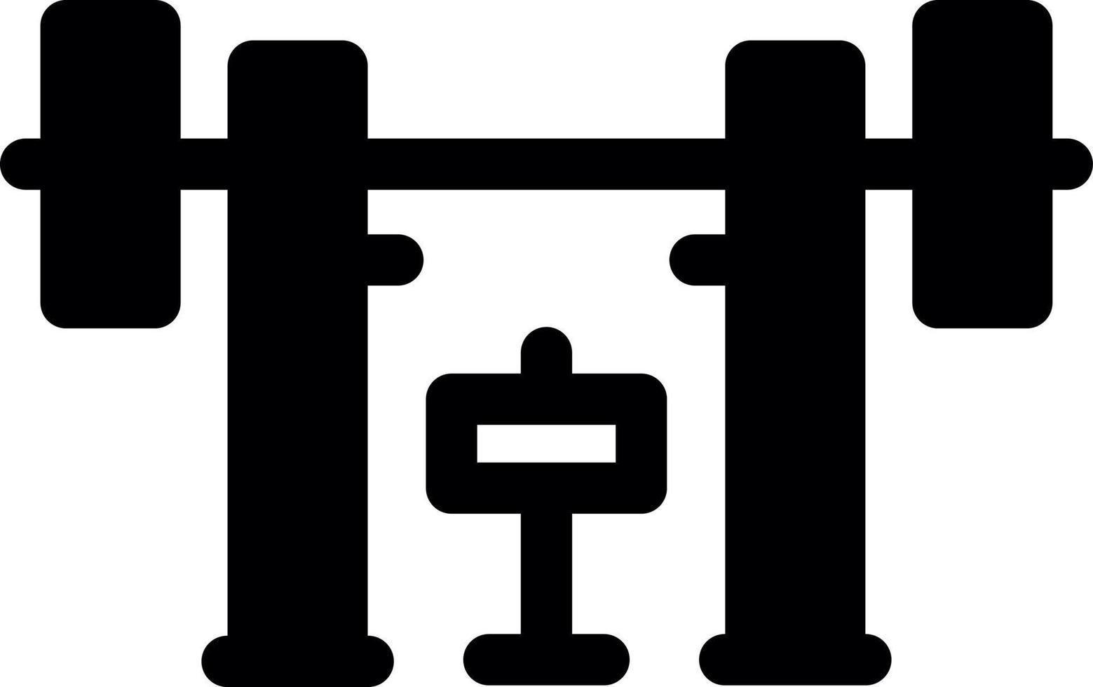 Weight Bar Vector Icon Design