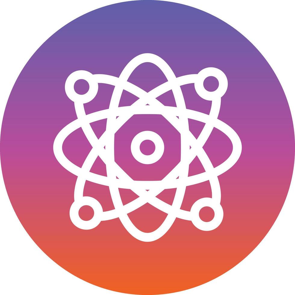 Atoms Glyph Icon vector