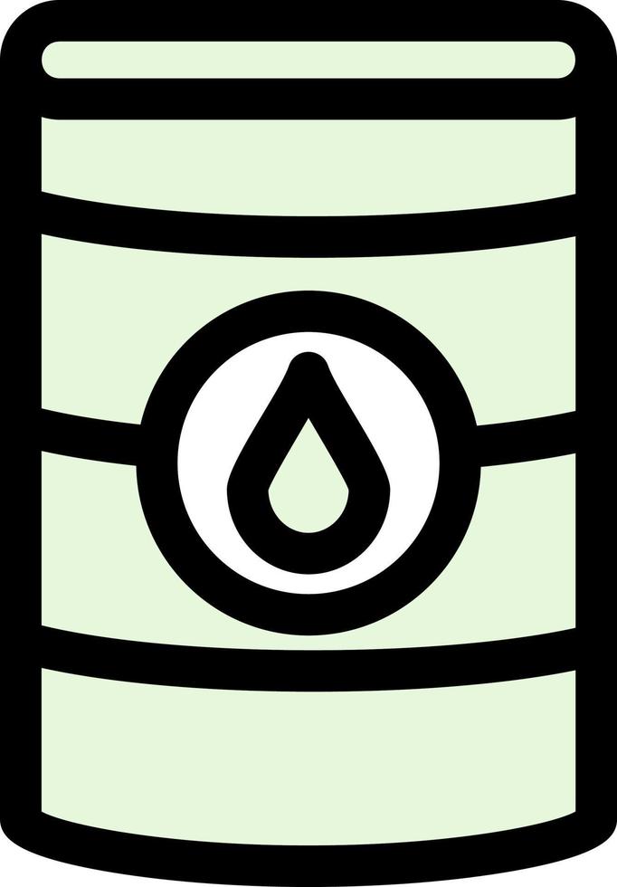 icono de glifo de barril de aceite vector