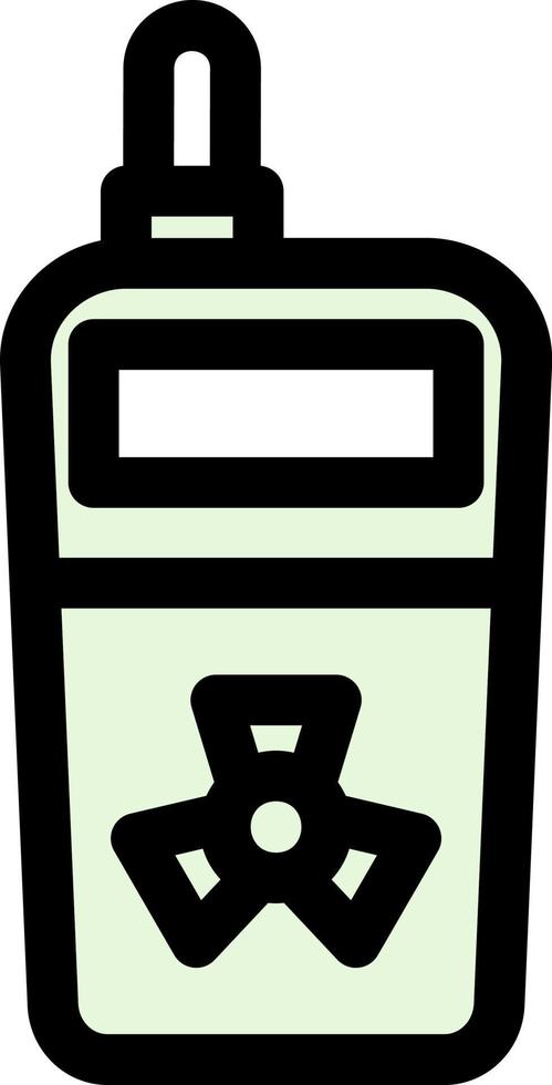Radiation Detector Glyph Icon vector