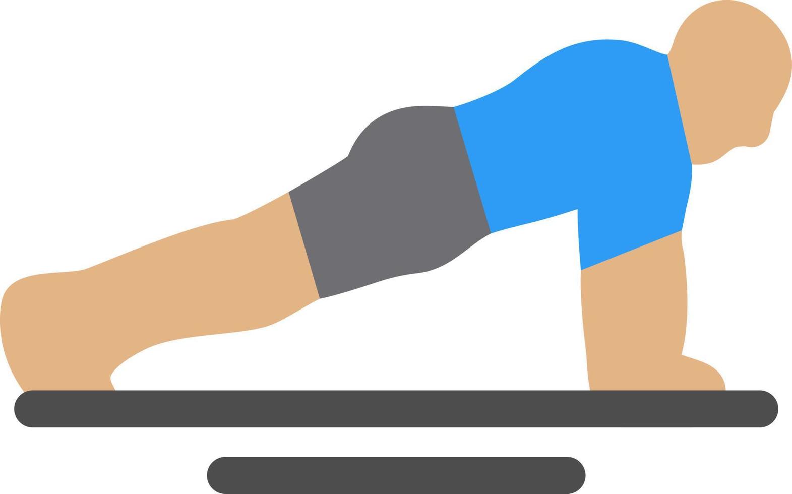 diseño de icono de vector de flexiones