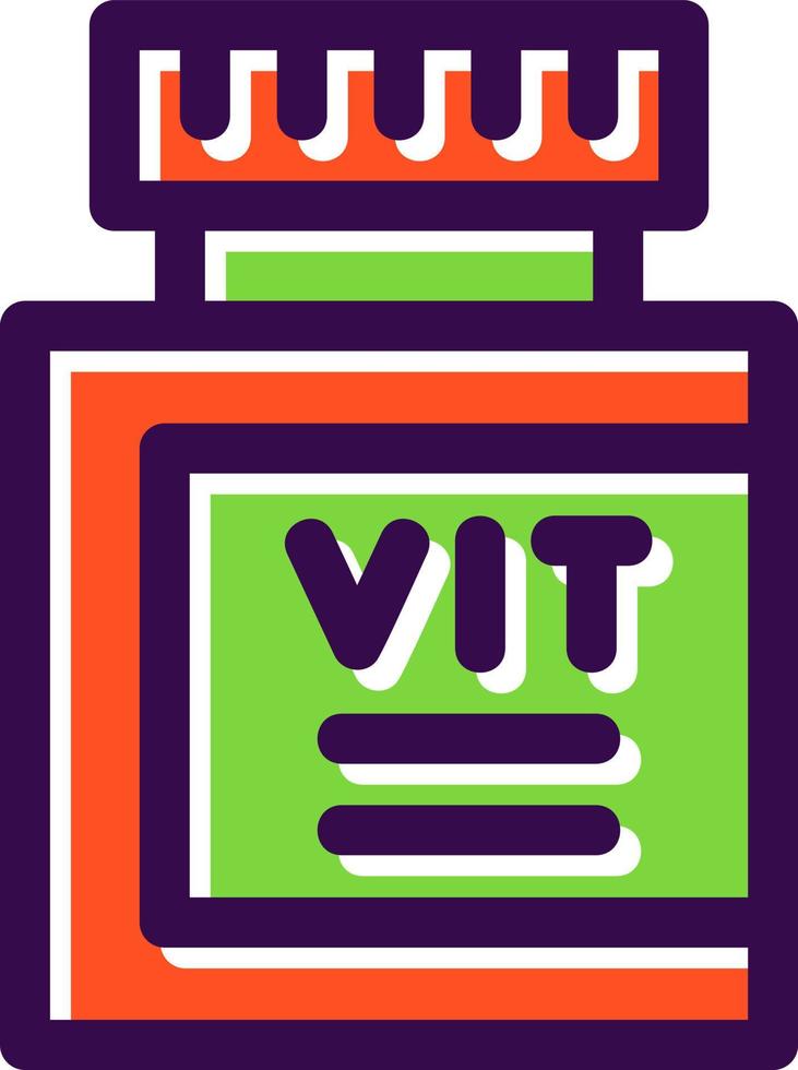 diseño de icono de vector de vitaminas