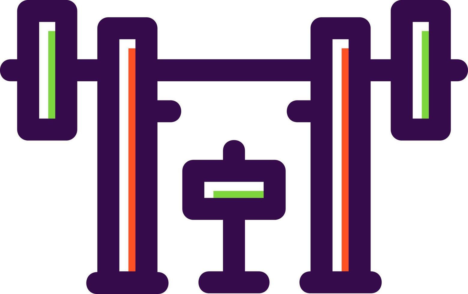 Weight Bar Vector Icon Design