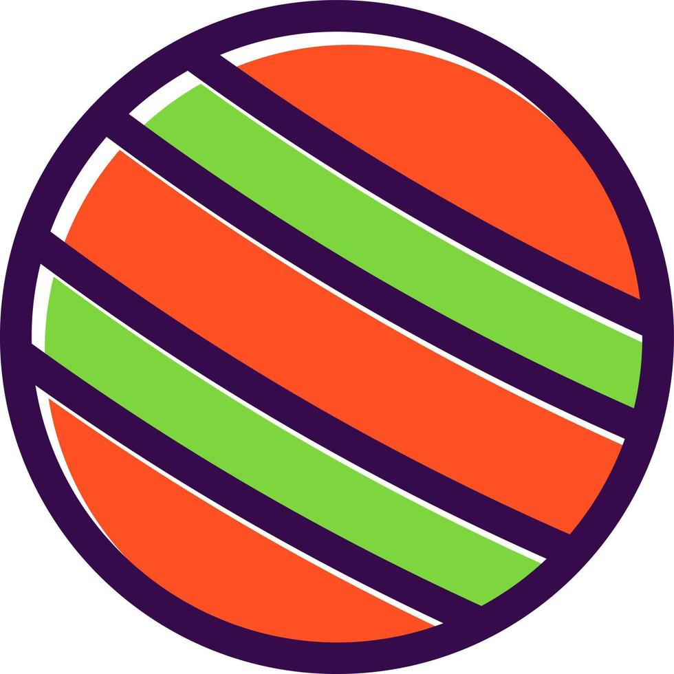 Fitball Vector Icon Design
