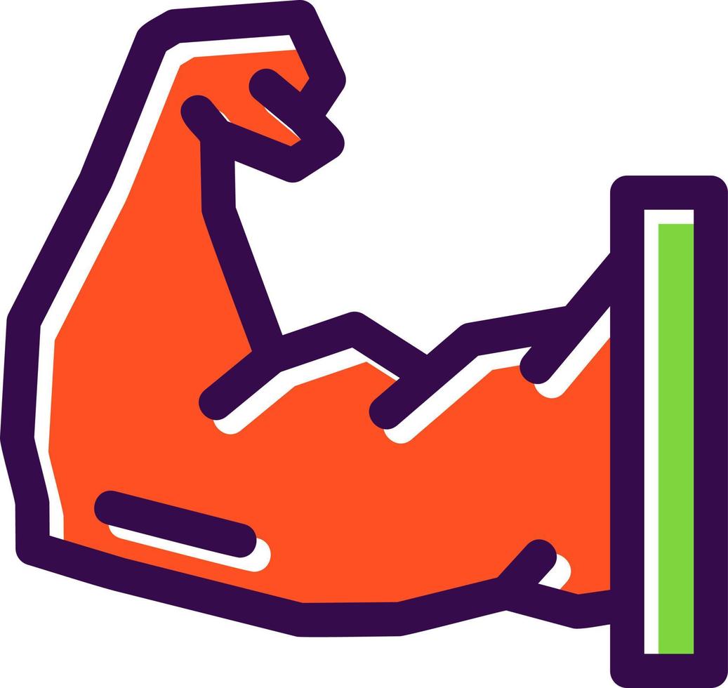 Arm Muscle Vector Icon Design