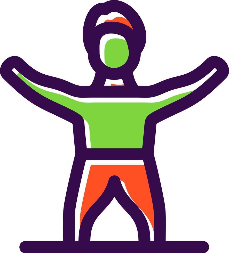 Gym Stretch Vector Icon Design