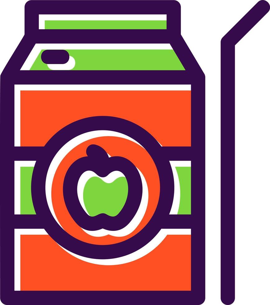 Apple Juice Vector Icon Design