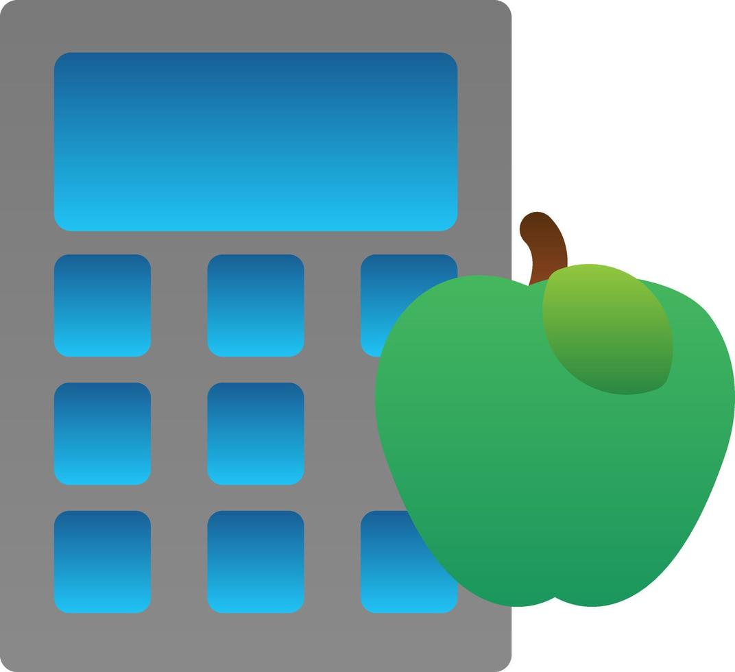 Calorie Calculator Vector Icon Design