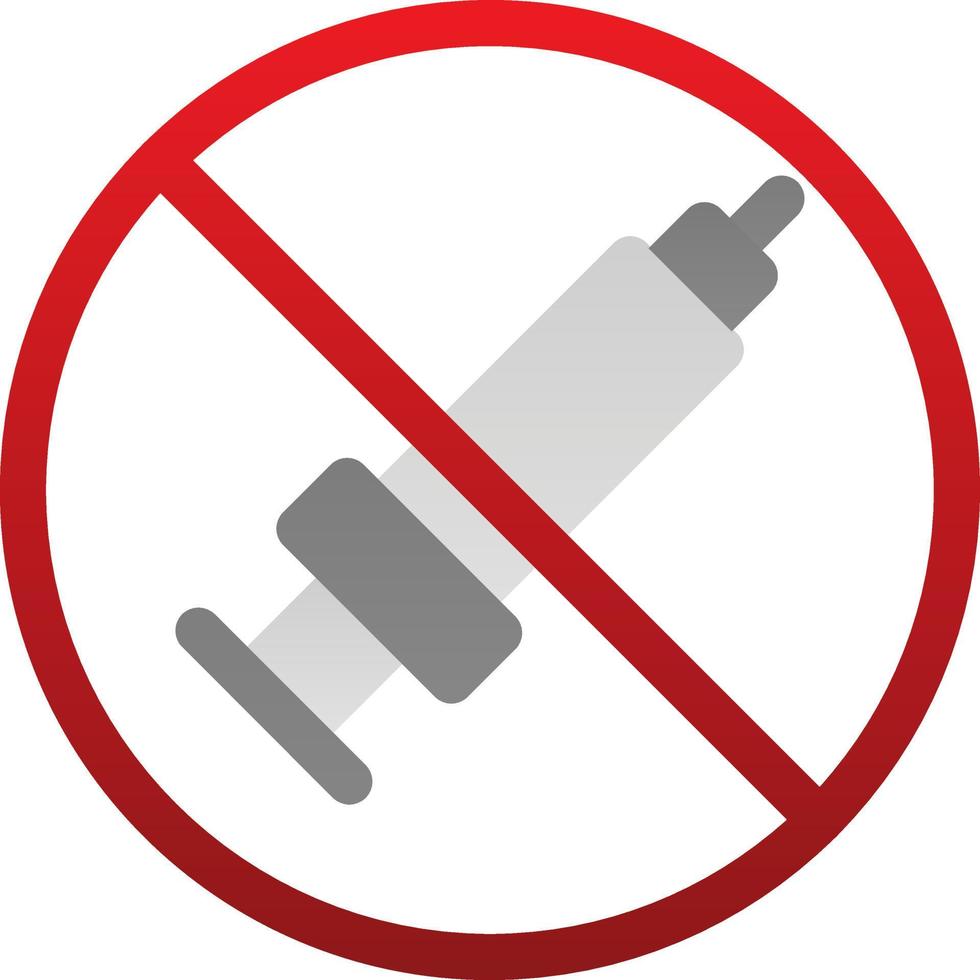 No Steroids Vector Icon Design