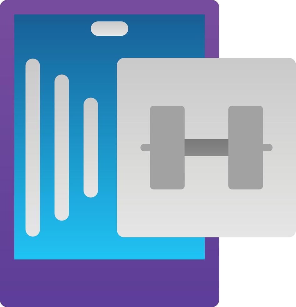 Gym App Vector Icon Design