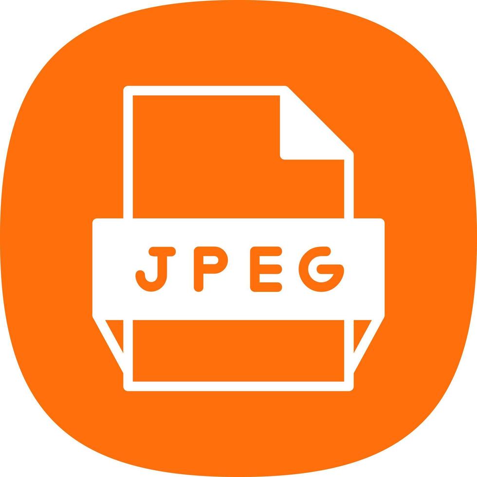 Jpeg File Format Icon vector