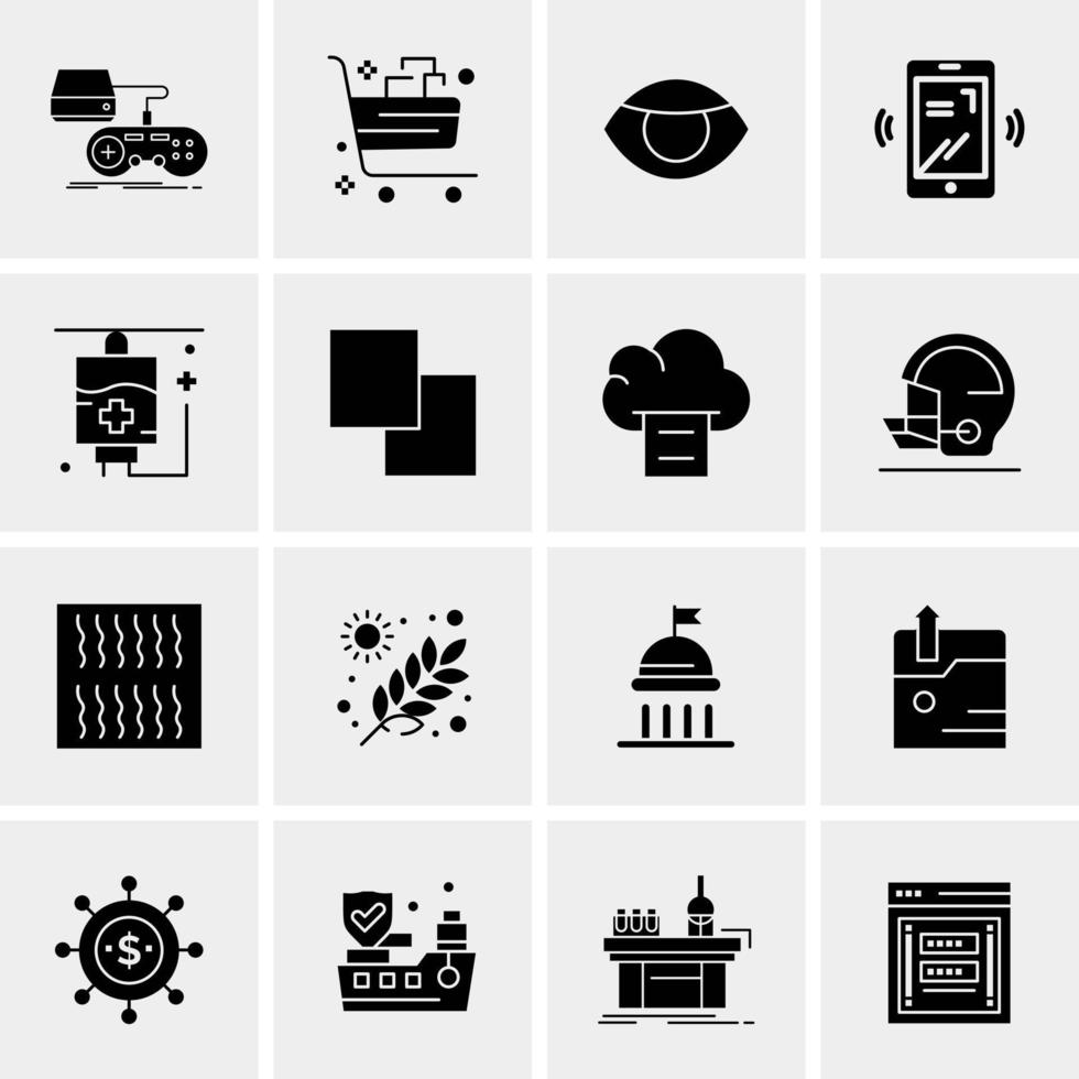 16 Universal Business Icons Vector Creative Icon Illustration to use in web and Mobile Related project