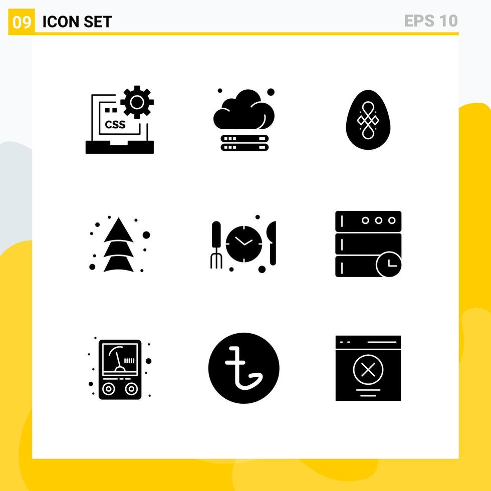 Universal Icon Symbols Group of 9 Modern Solid Glyphs of medical up technology arrows egg Editable Vector Design Elements