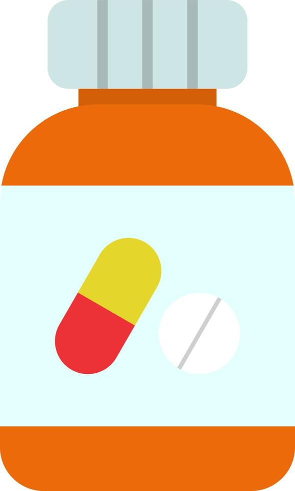 Tablets Bottle Vector Icon Design
