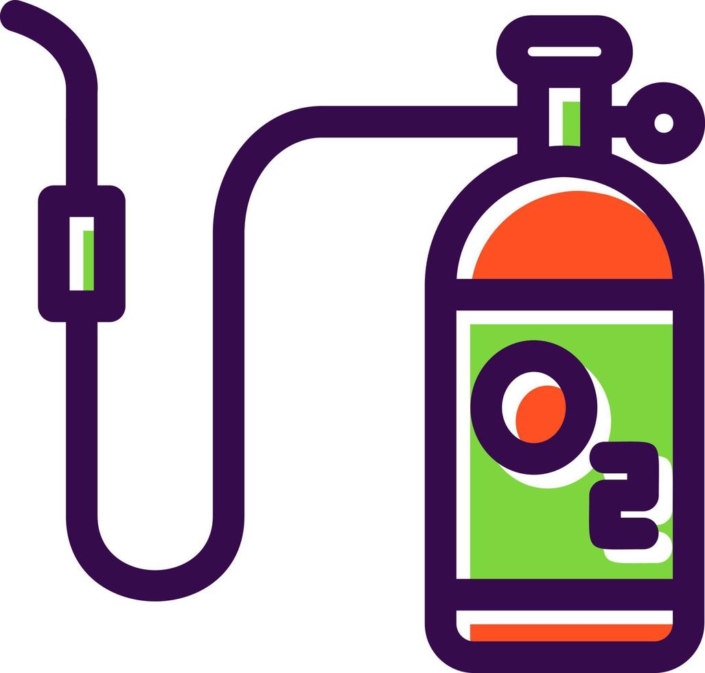 Oxygen Tank Vector Icon Design