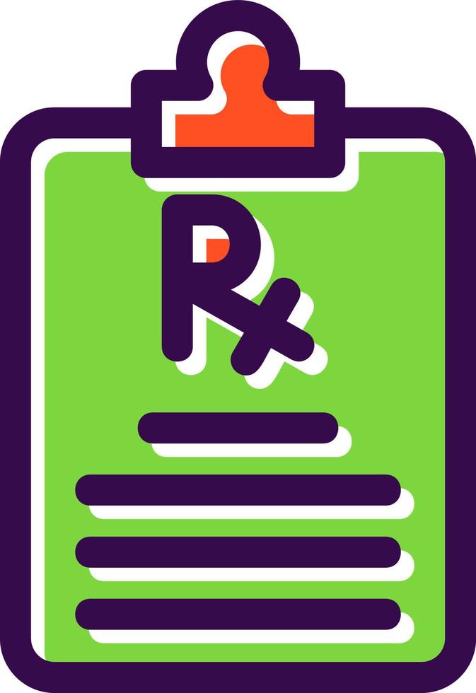 Prescription Vector Icon Design