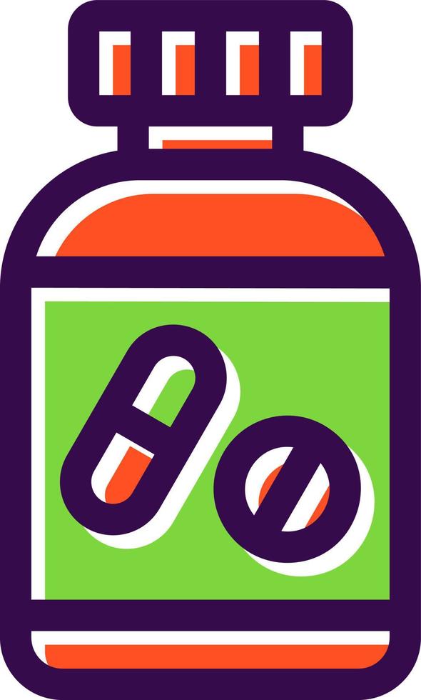 Tablets Bottle Vector Icon Design