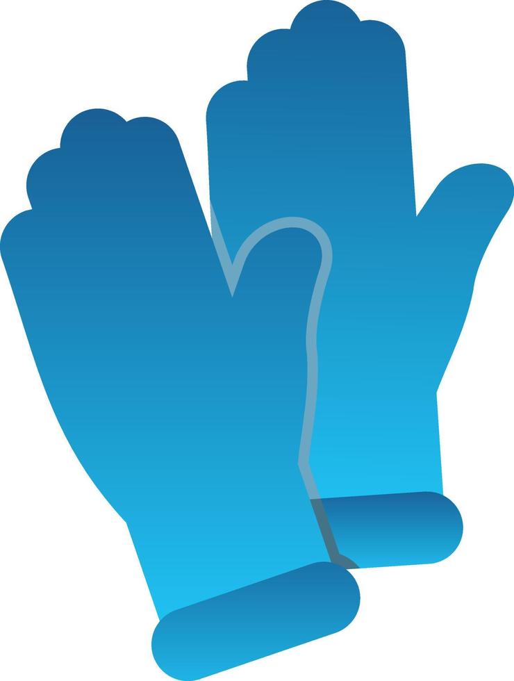 Medical Gloves Vector Icon Design