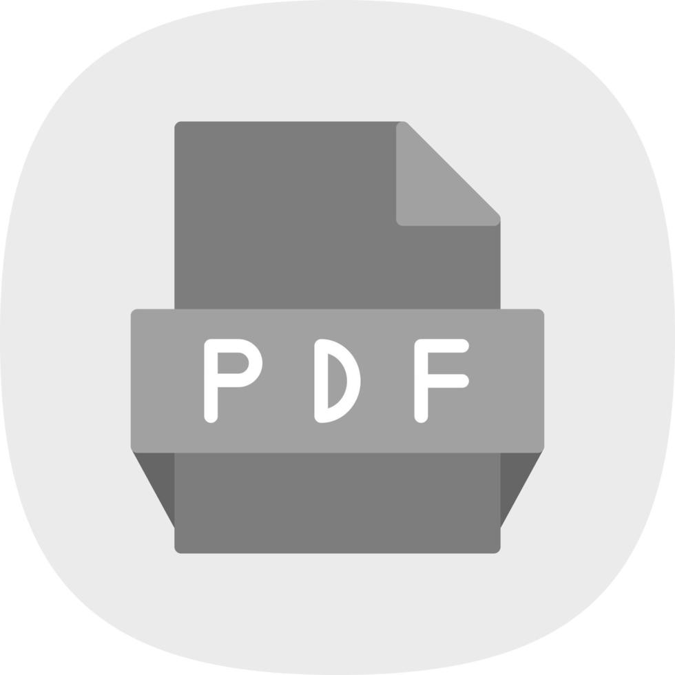 Pdf File Format Icon vector