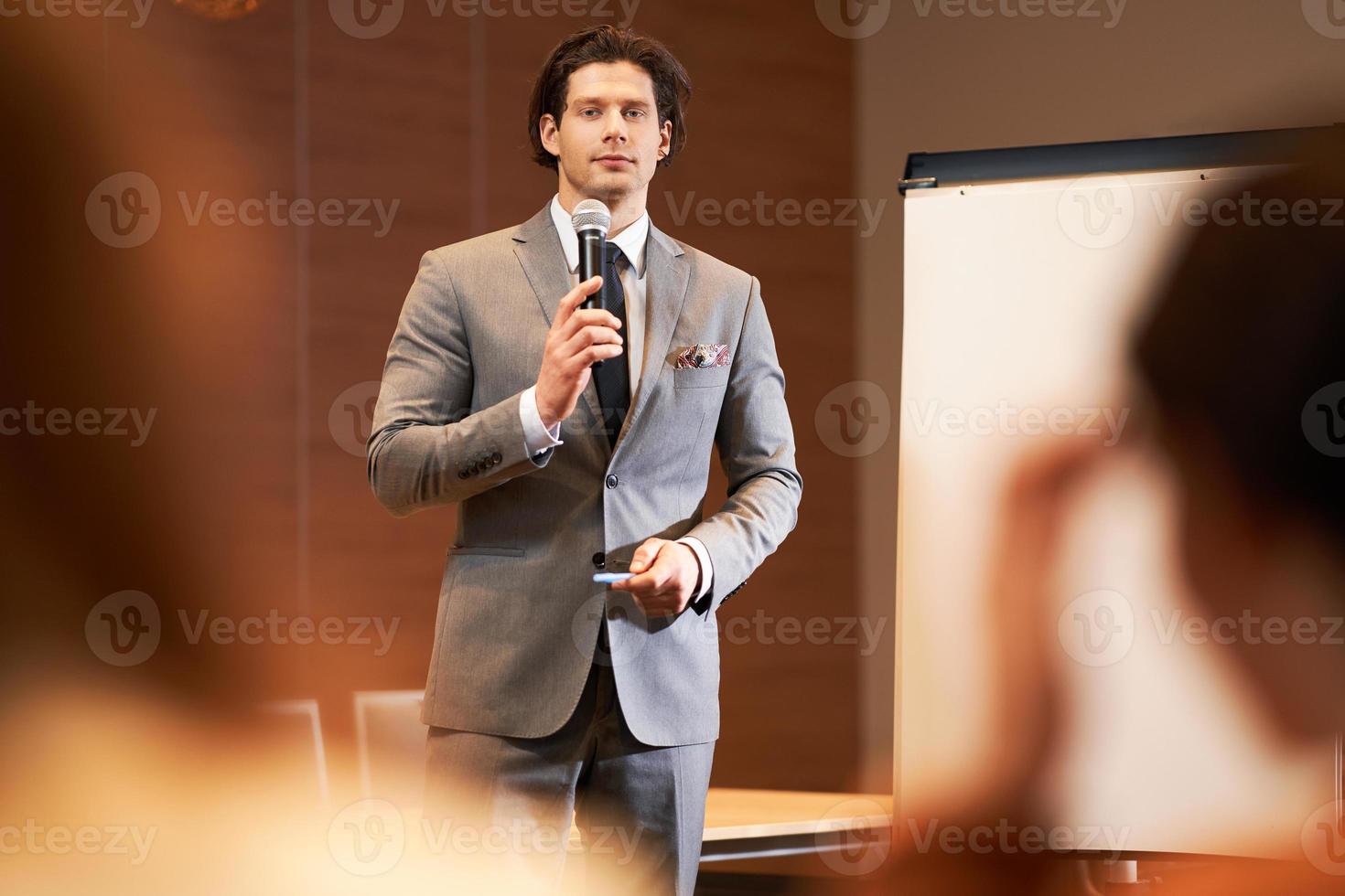 Business people Having training during conference photo