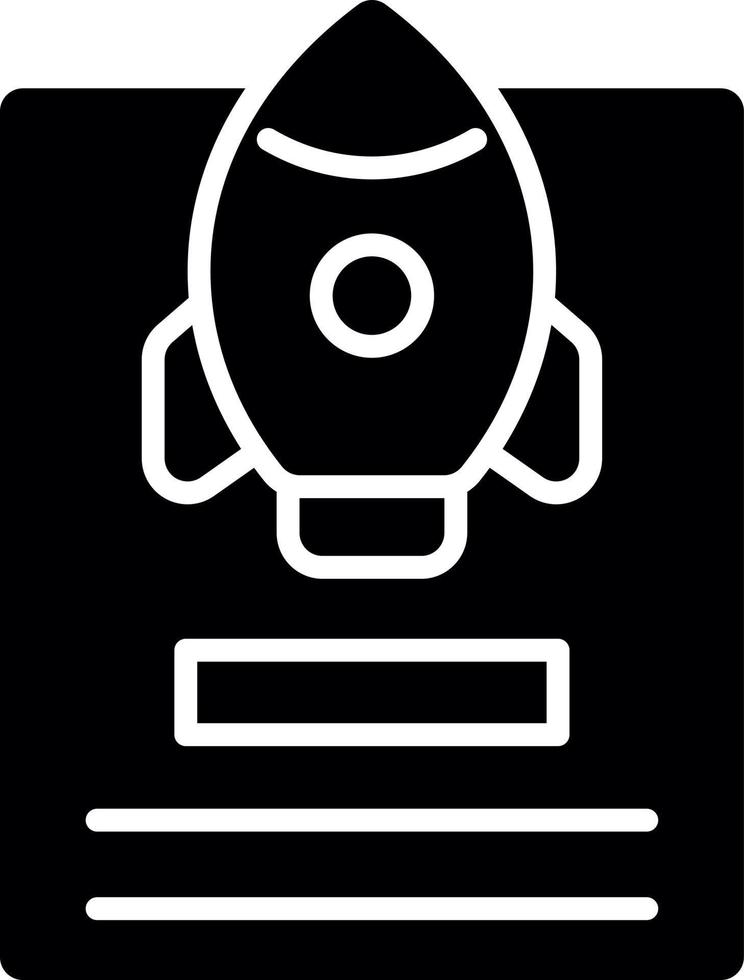 Project Launch Vector Icon Design