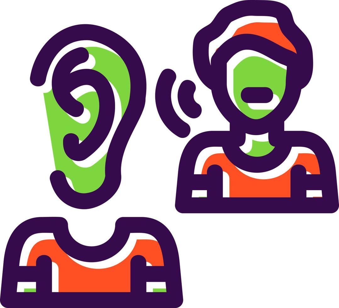 Listening Vector Icon Design