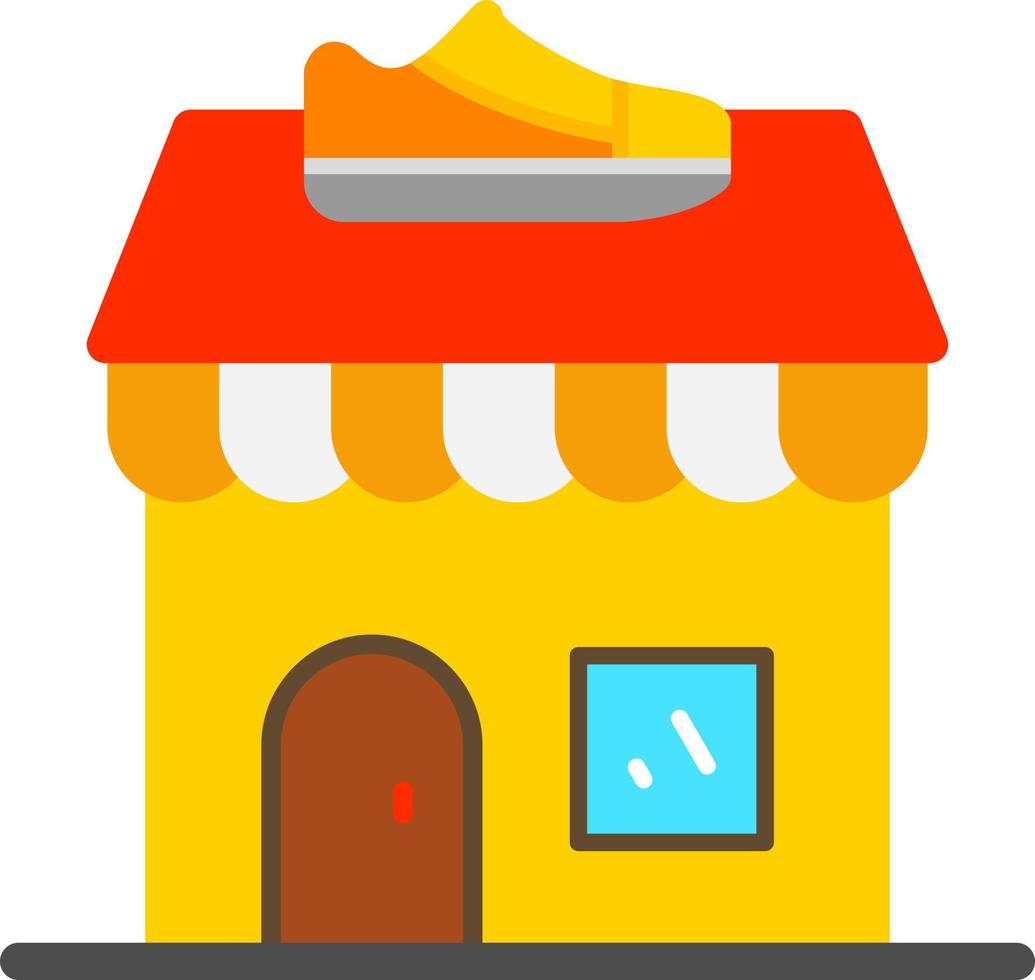 Shoe Shop Vector Icon Design