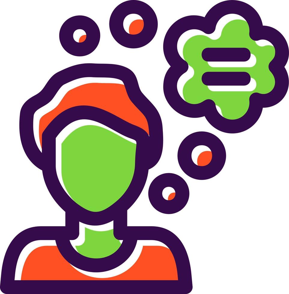 Thinking Vector Icon Design
