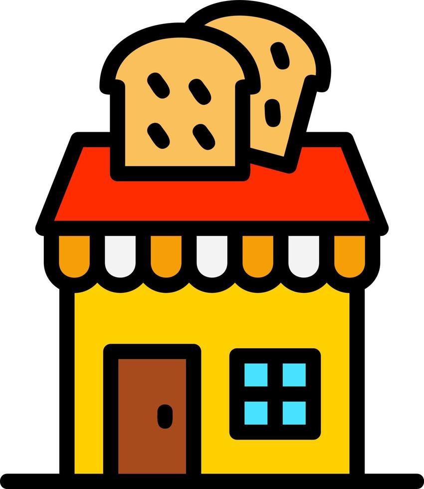 Bakery Shop Vector Icon Design